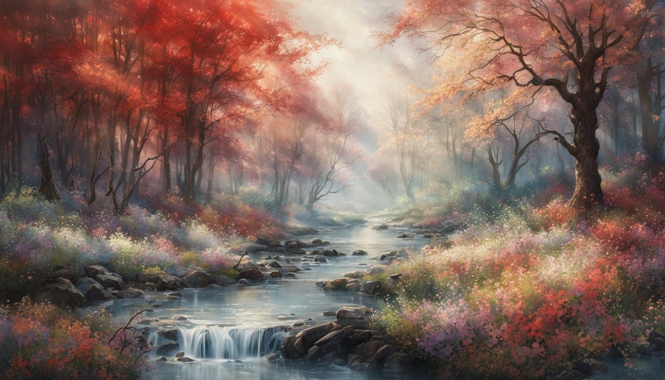 Enchanting Garden Wilderness Landscape  by @Storymask