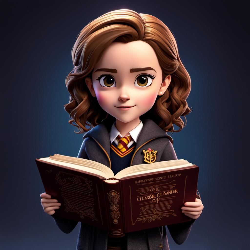 Hermione Granger, chibi style - AI Generated Artwork - NightCafe Creator