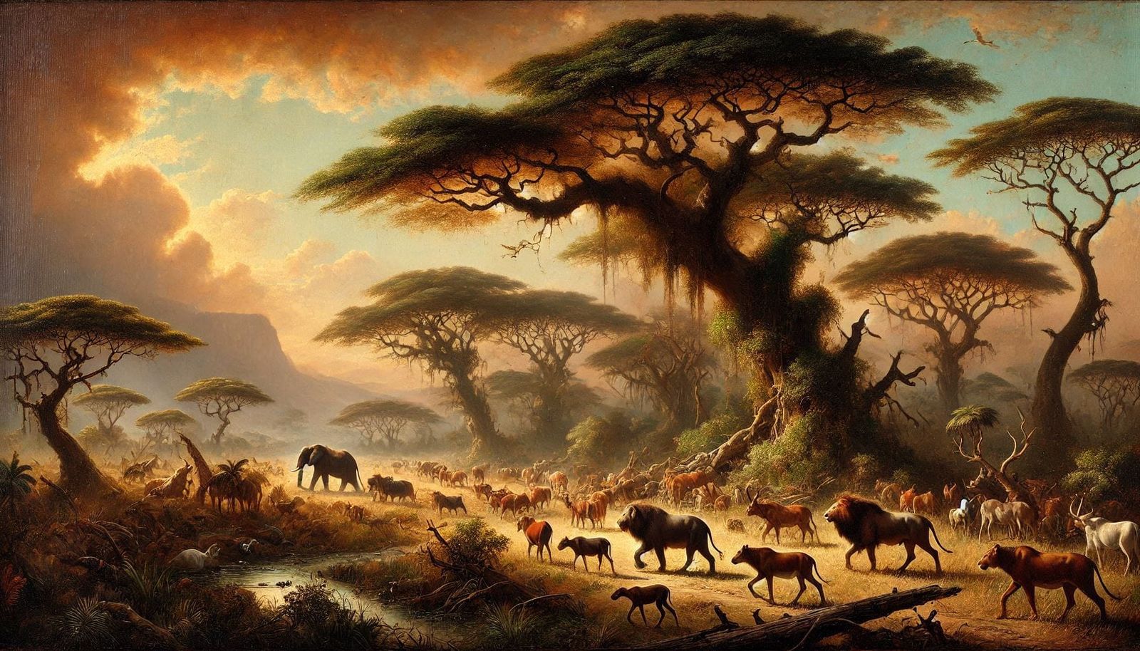 African landscape in style of Thomas Baines #4