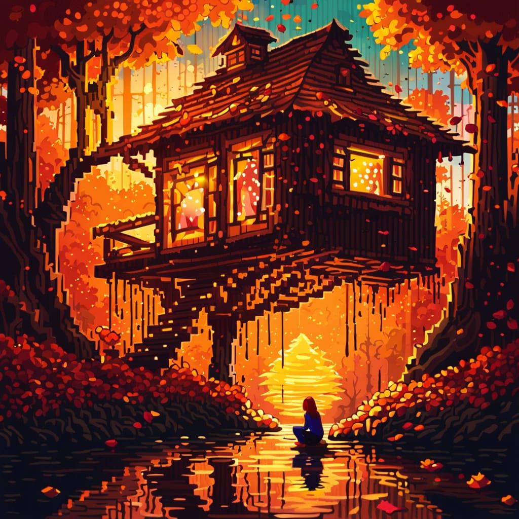 Autumn Serenity  by @mathy_art_girl_305