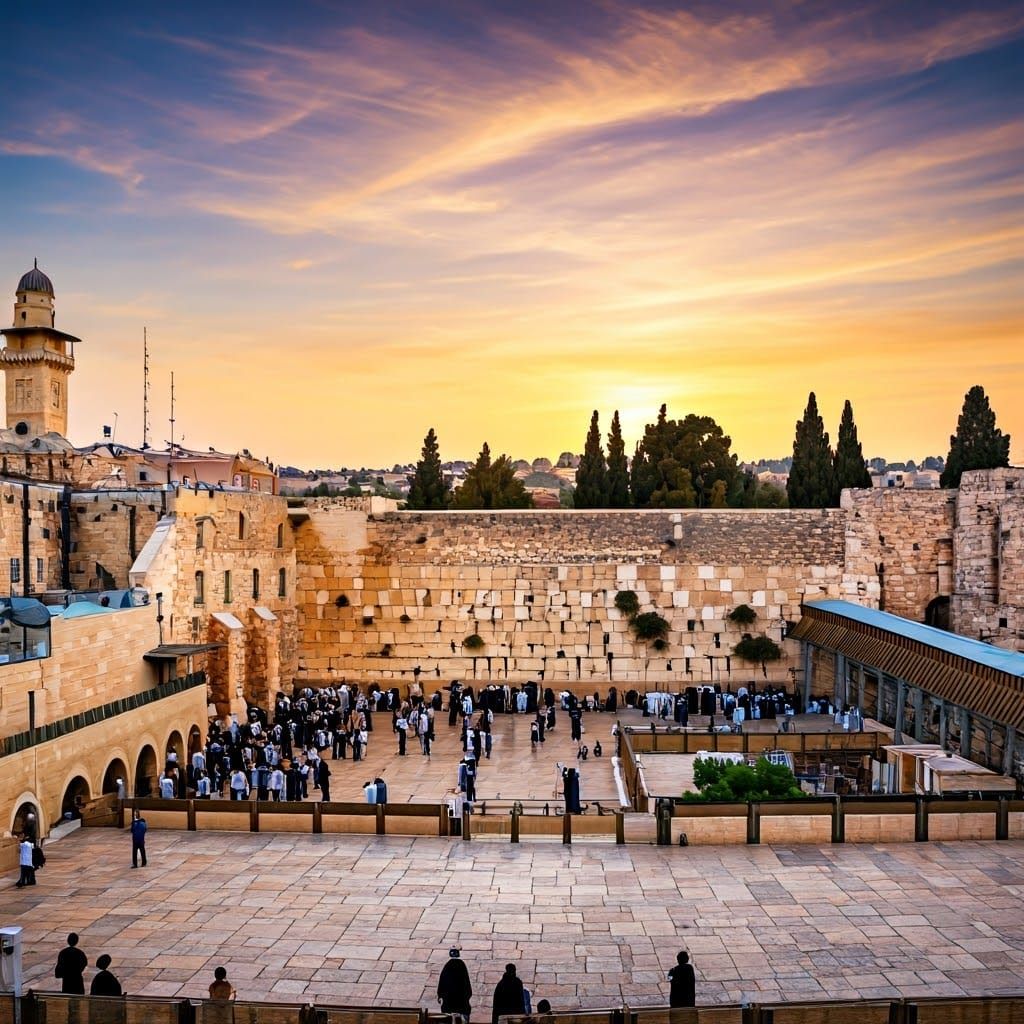 Jerusalem's Western Wall at Sunset: National Geographic Phot...
