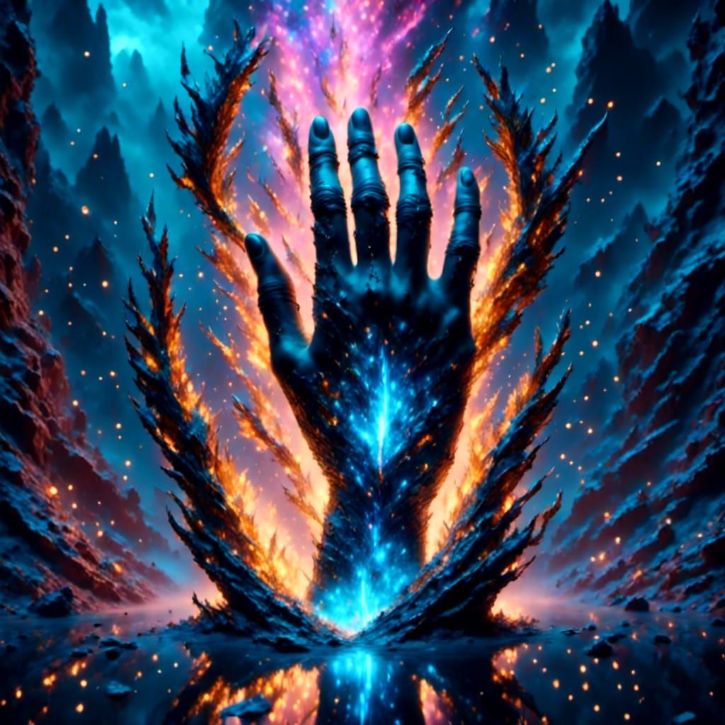 Dragon Emerges from Portal with Fairy Graffiti