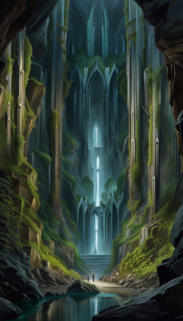 Mines of Moria - AI Generated Artwork - NightCafe Creator