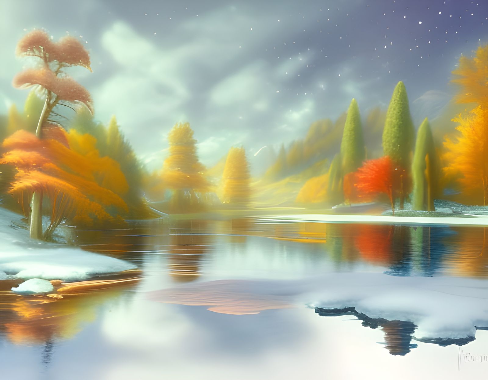 First Snow  by @Sharonjoy