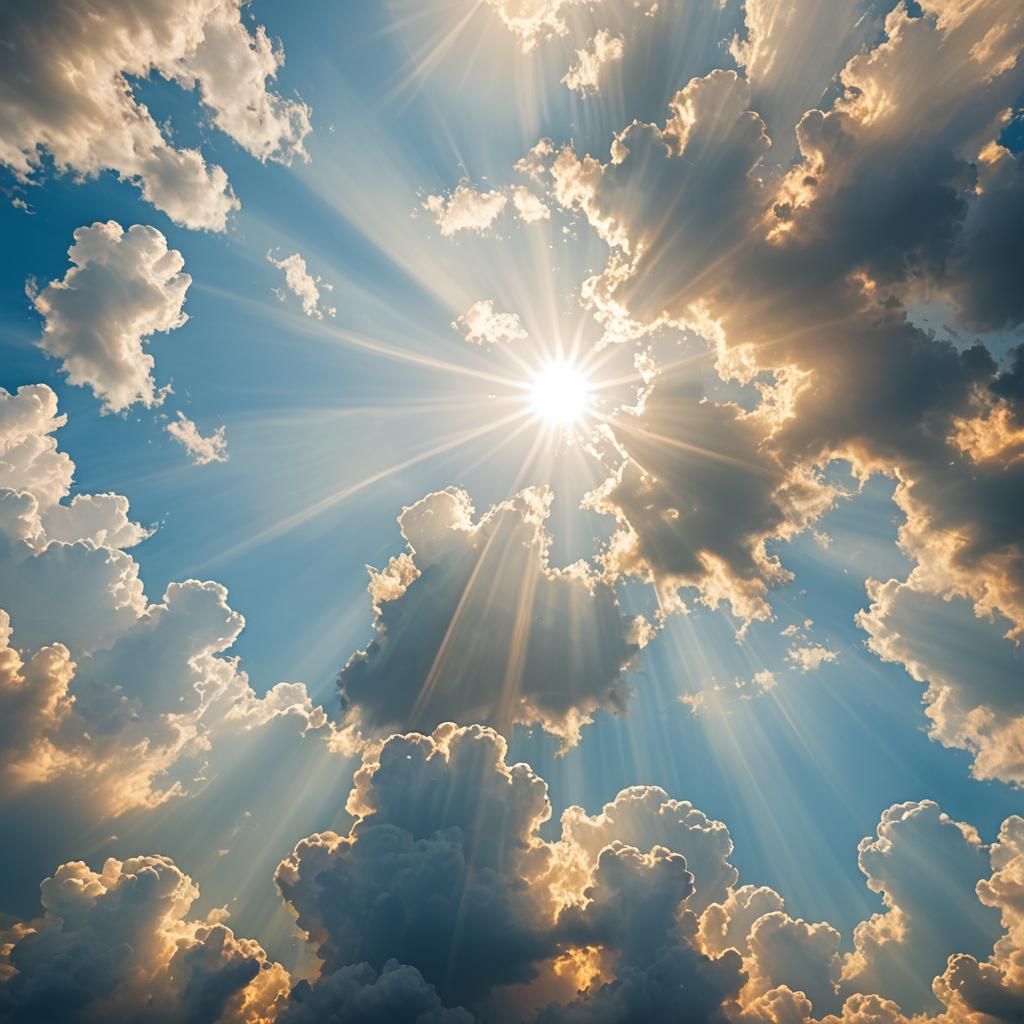 Abstract Divine Sunshine in Soft Focus