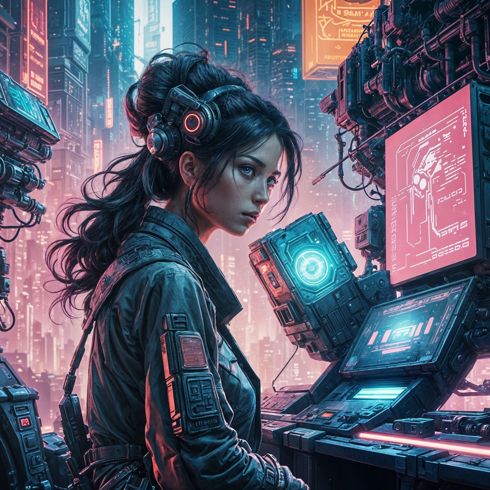 Cyberpunk engineer  by @Mad Piece Maker