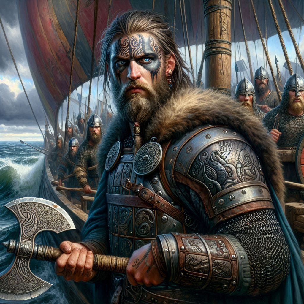 Viking warrior Sigurd Snake-in-the-Eye