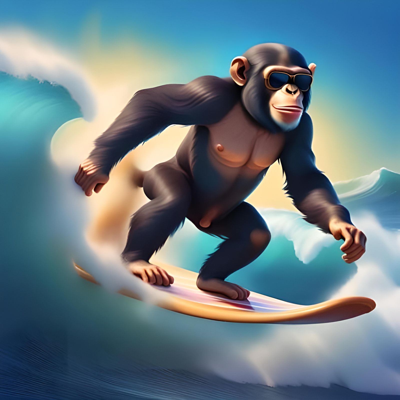 Monkey Surfing