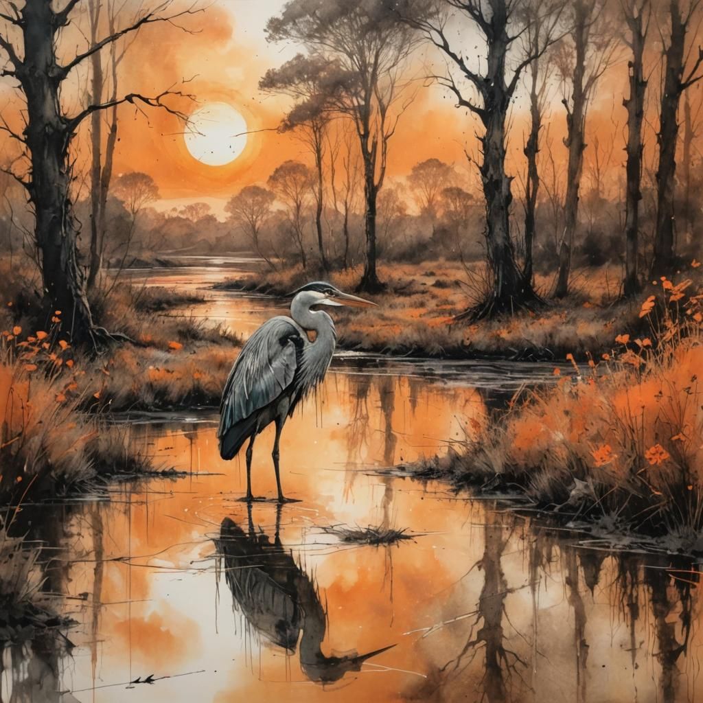 Quiet Sunset  by @Yanciepants