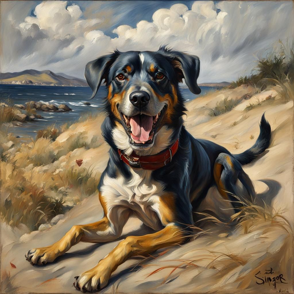 a  dog
