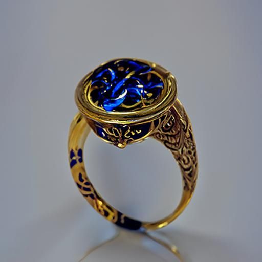 Elvish Sapphire Ring