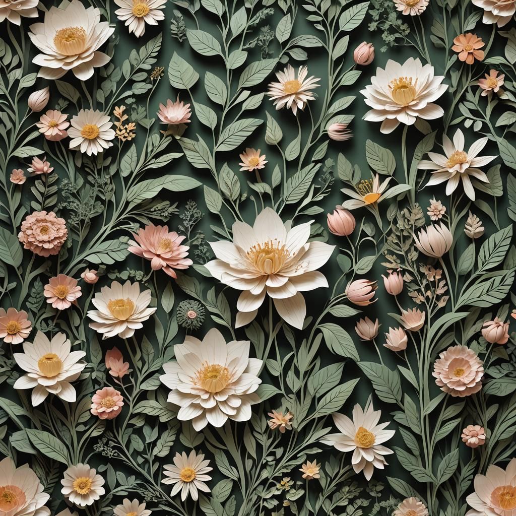 Beautiful paper flowers
