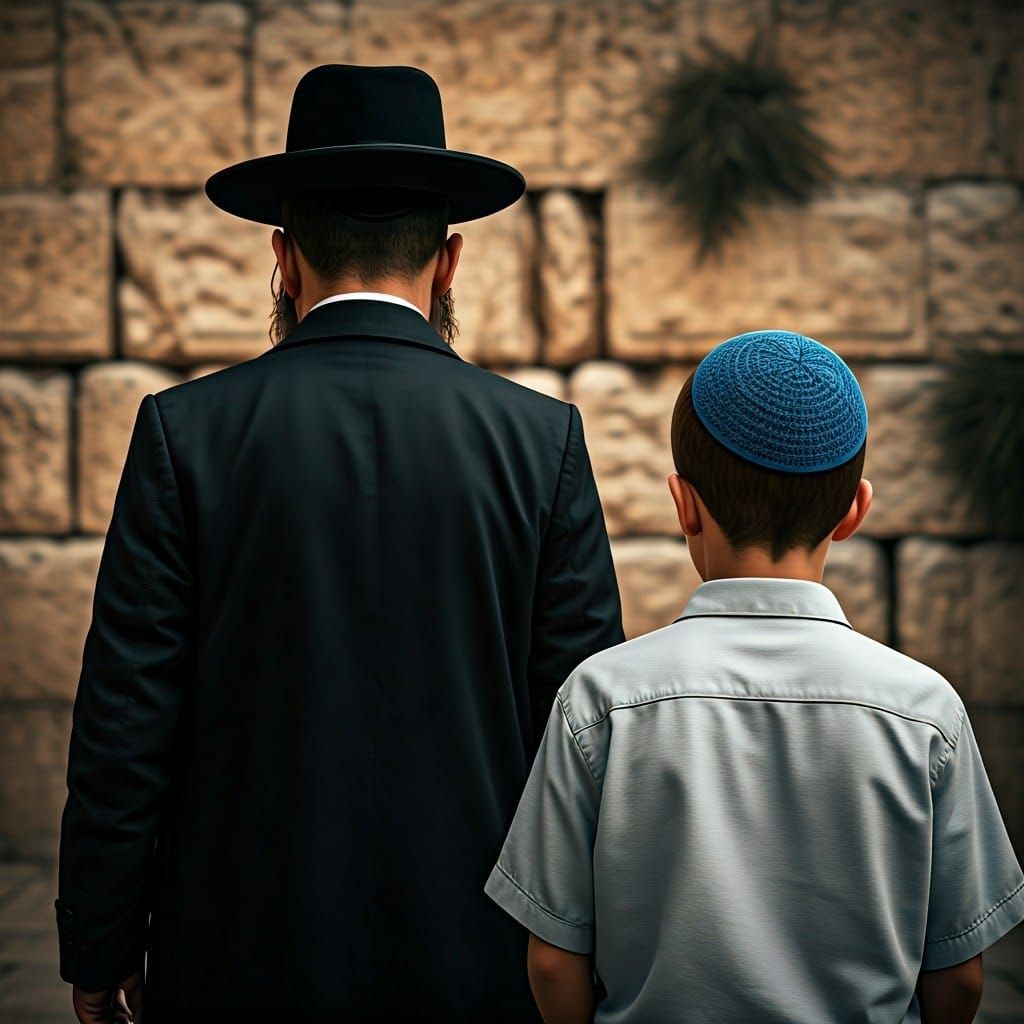 Contemplation at the Western Wall, Jerusalem
