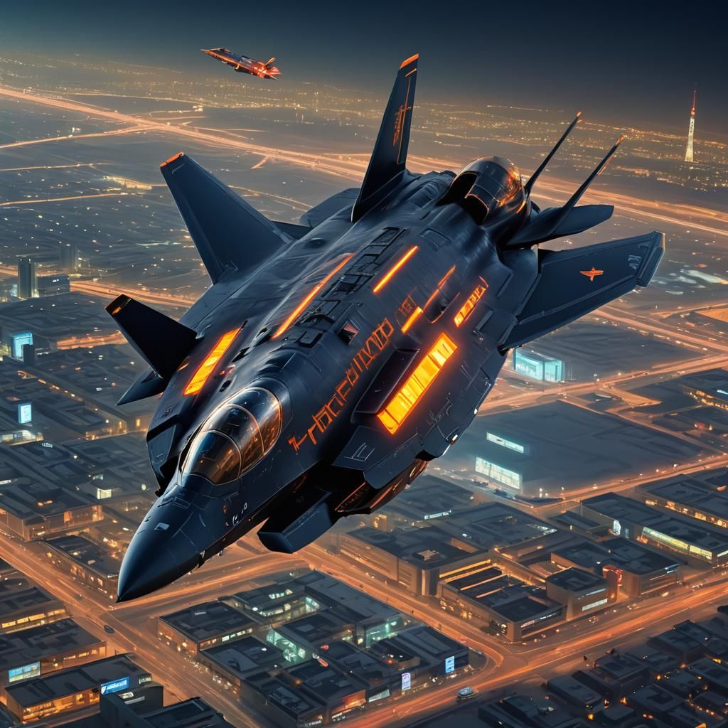 Israeli F-35I Intercepts Ballistic Missile: Sci-Fi Concept A...