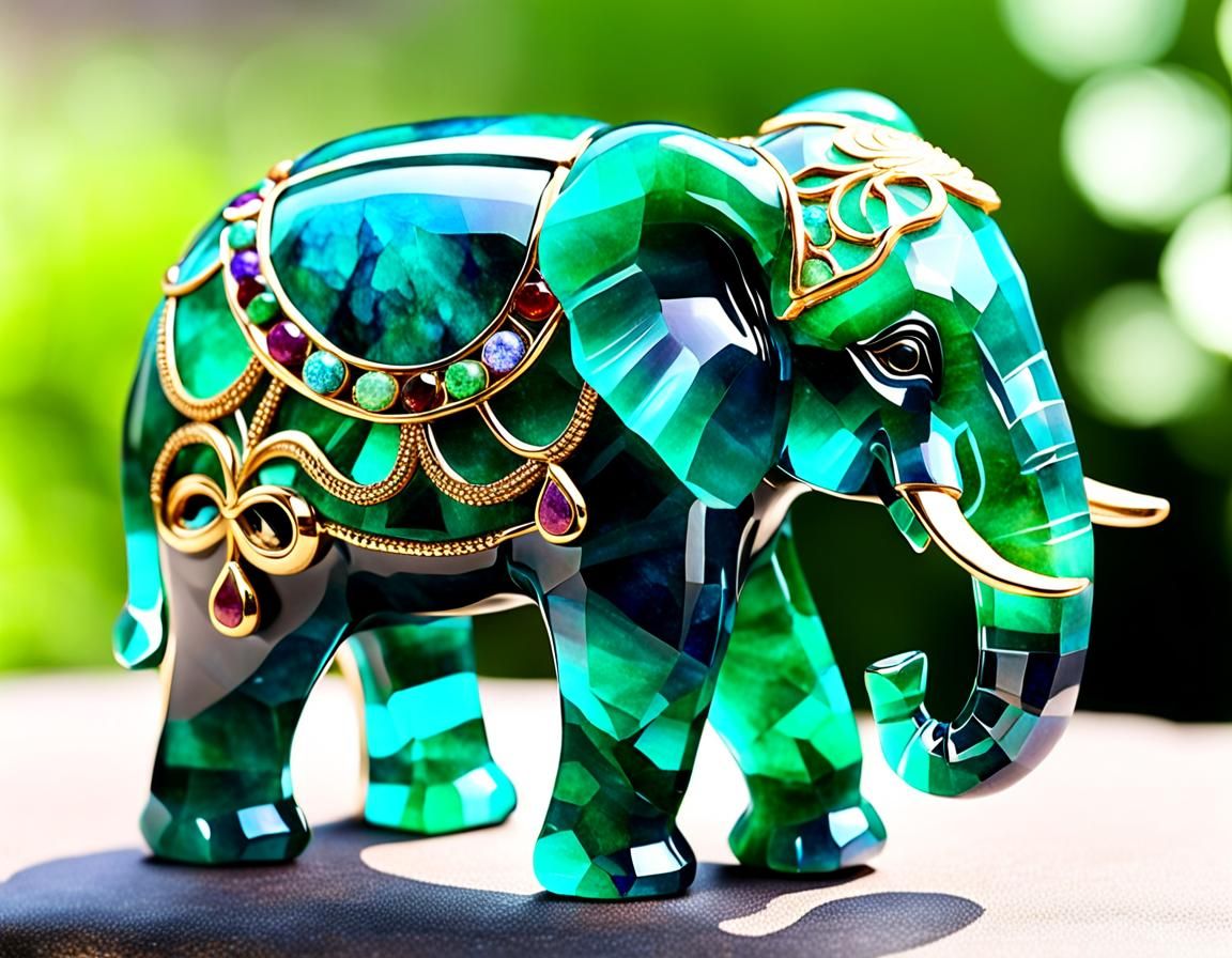 Noble Figurine of an Elephant for Good Luck  by @Katarzyna S-J