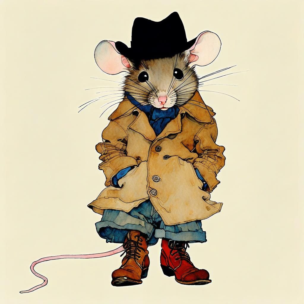 A mouse that wears clothes.