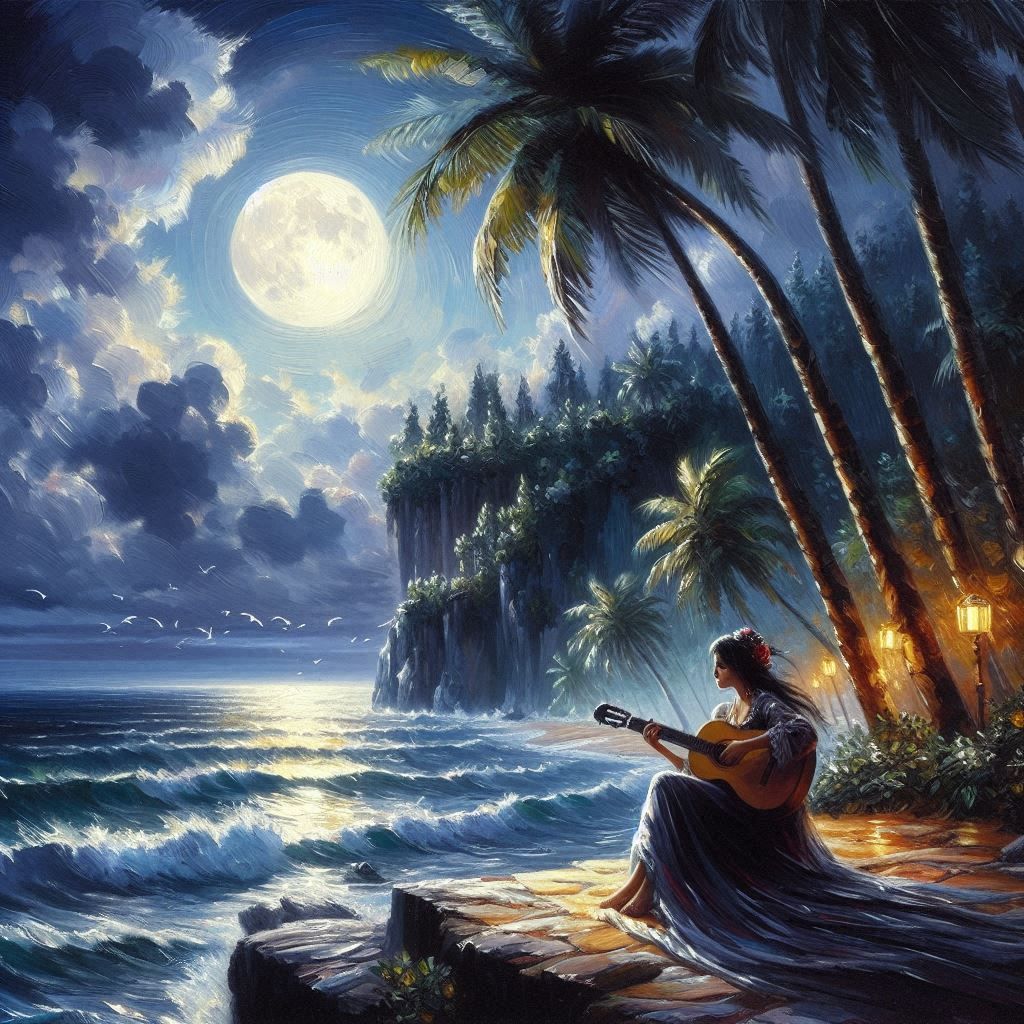 Guitar Dreams by the Midnight Tide