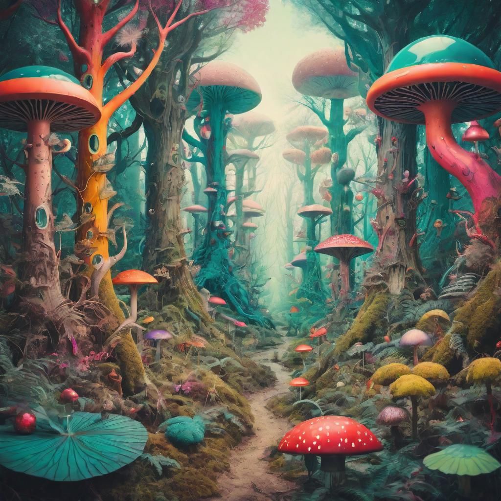 Fantastical Forest - AI Generated Artwork - NightCafe Creator