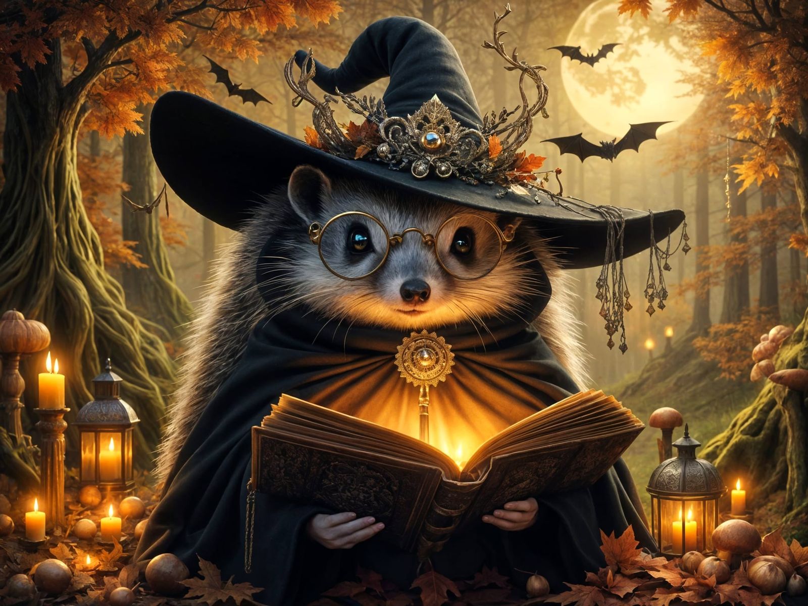 <lora:FiosAutumnOWeen:1.0> Harriet the Hedgehog Witch