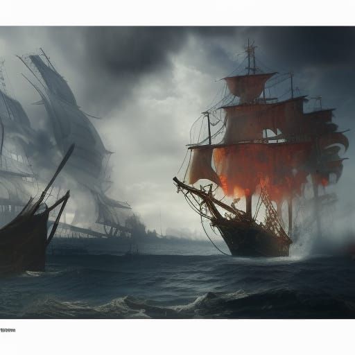 Ship Fight  by @Lia Nightingale