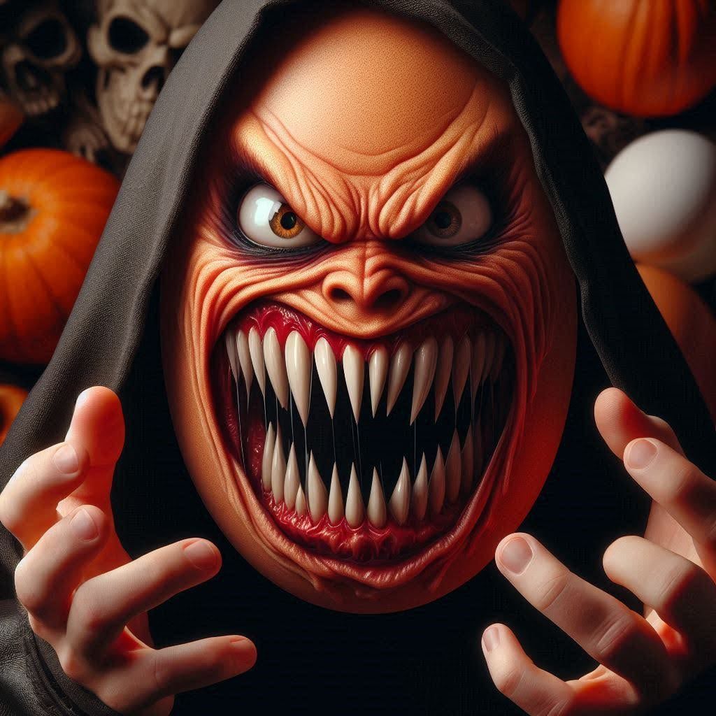 Angry Egg... Trick or Treat