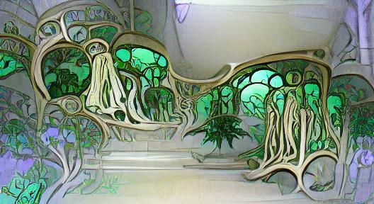 Art Nouveau Dank  Forest