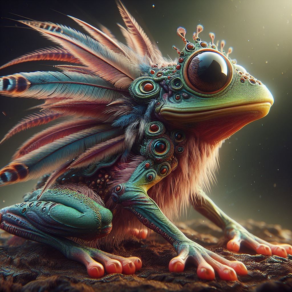 Feathered Frog