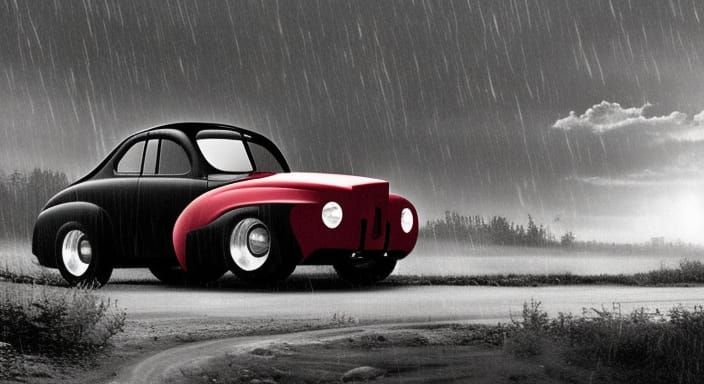 Industrial off road 1944 ford coupe racecar concept renderin...