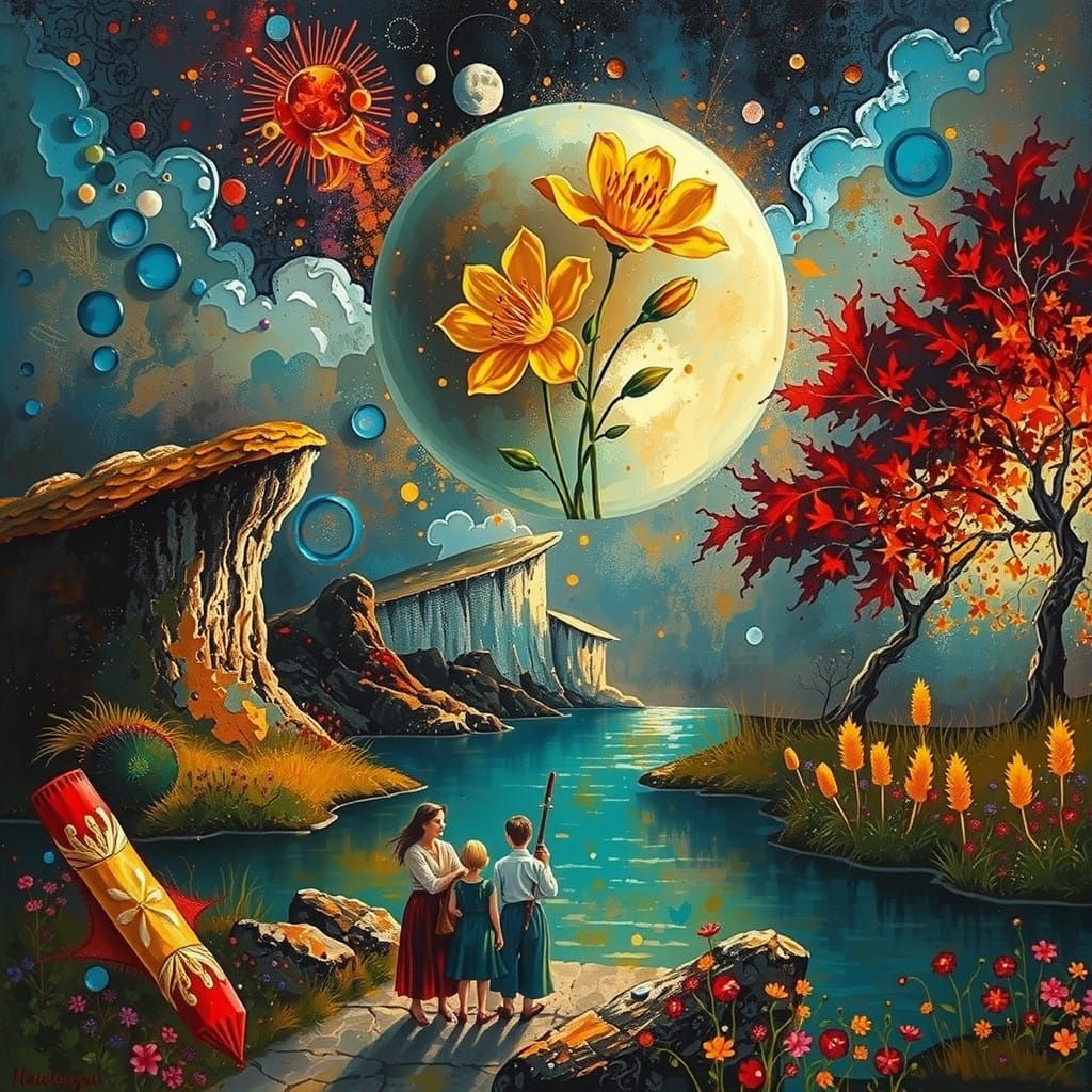 Golden Memories in a Worn-Out Scene