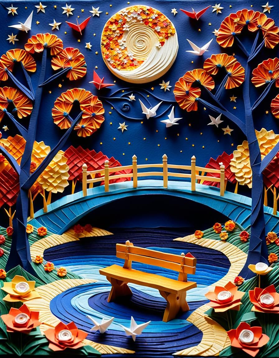 Fall Paper Collage Art