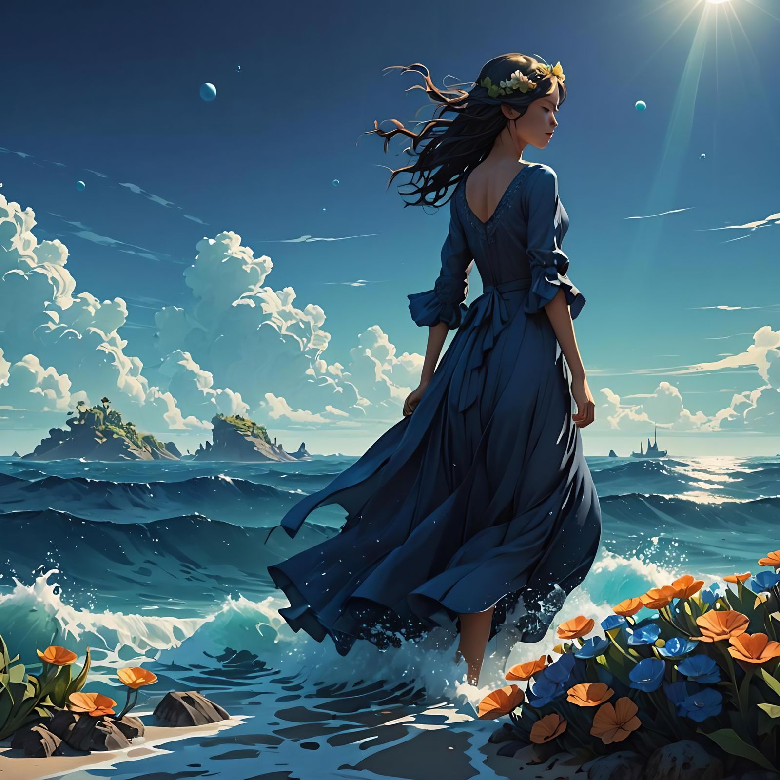 through the ocean  by @undefined