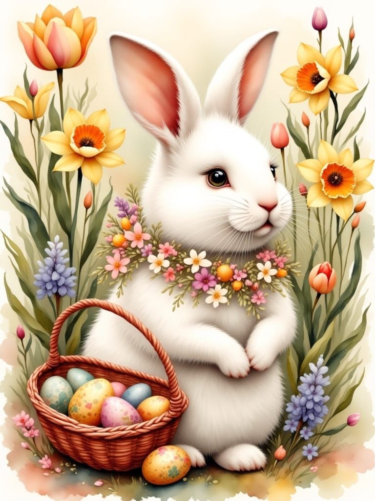 Easter bunny   by @Scribbles