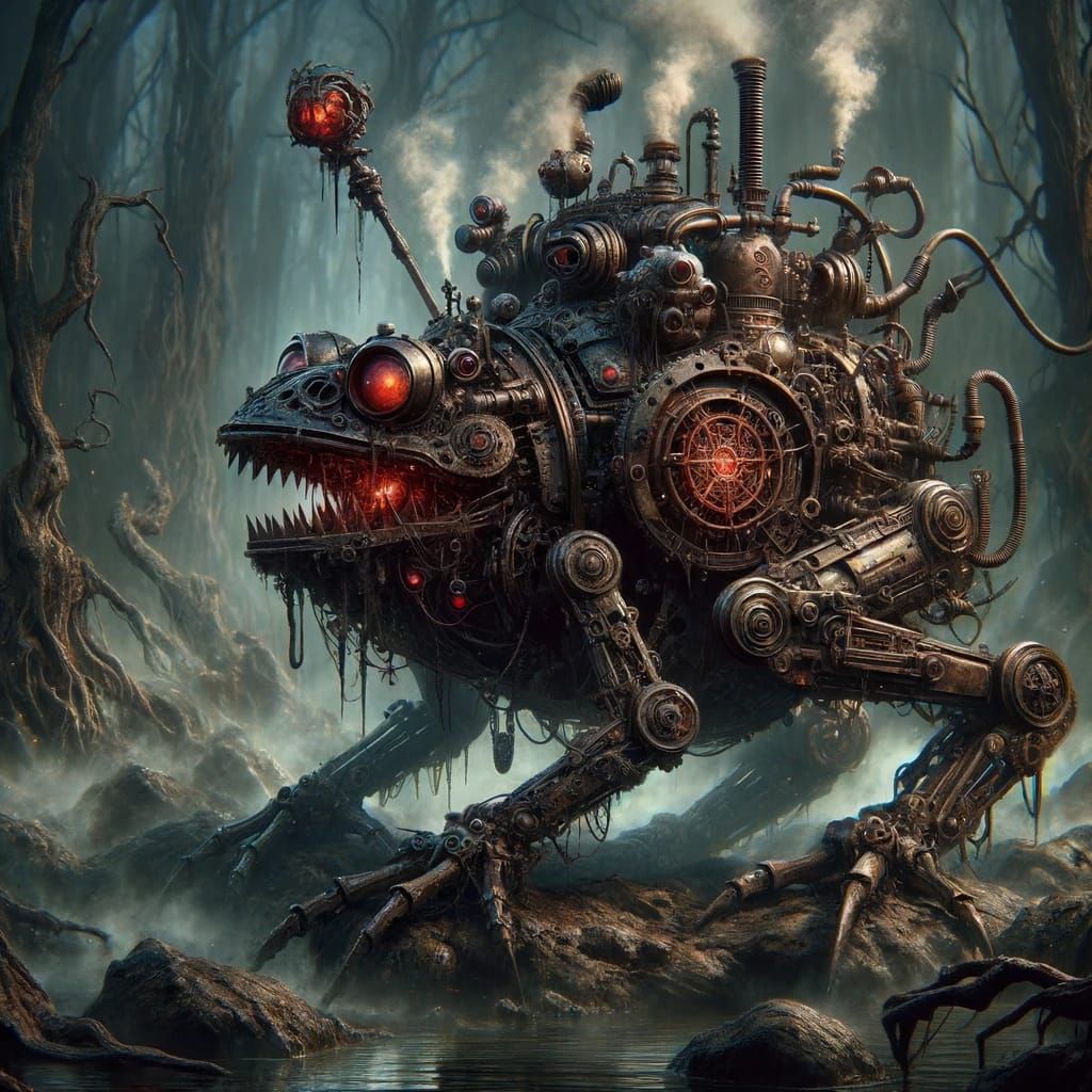 Soul-eater mechanichal frog - Demon sorcerer Gurlaring's summoning