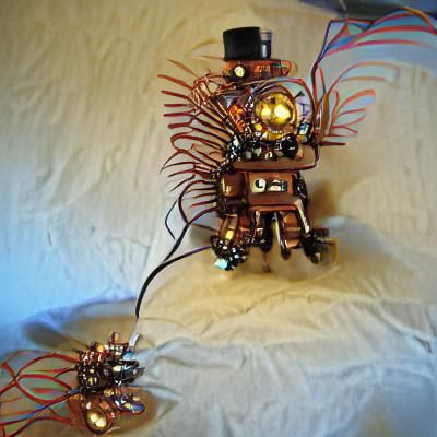 Tiny Robot Astronaut