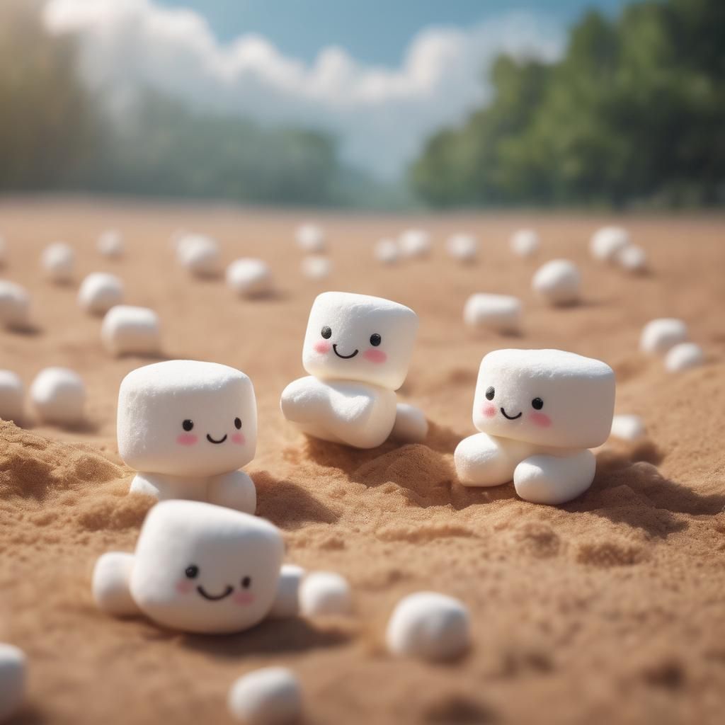 Cute marshmallows