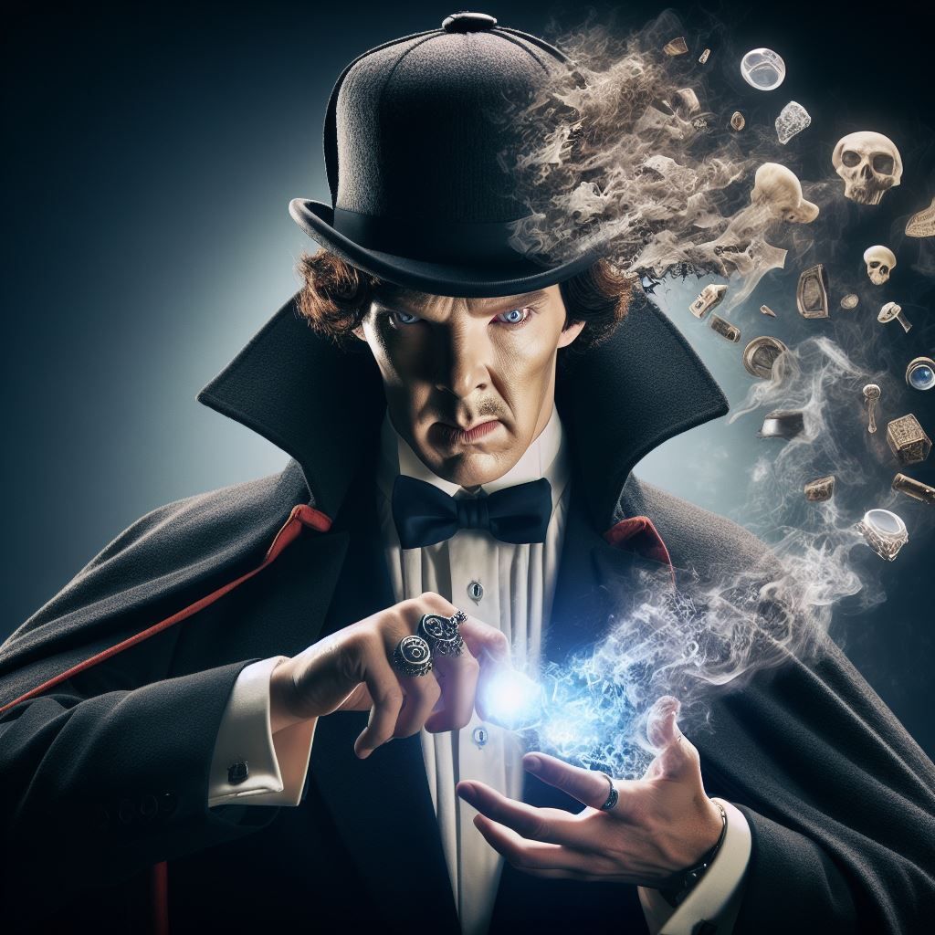 Sherlock Holmes as Count Dracula