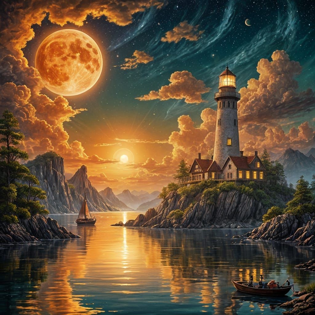 Serene Seascape.  by @StinkPad