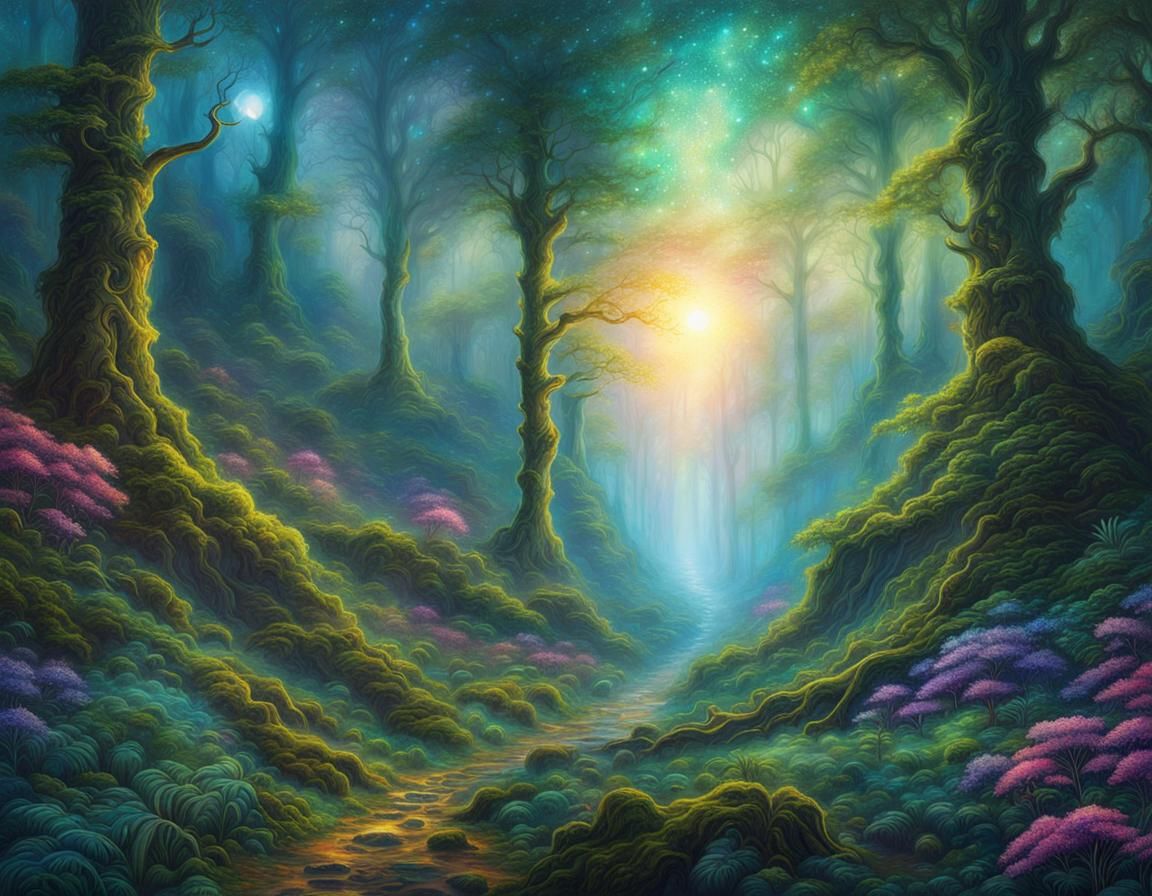 Ethereal Forest - AI Generated Artwork - NightCafe Creator