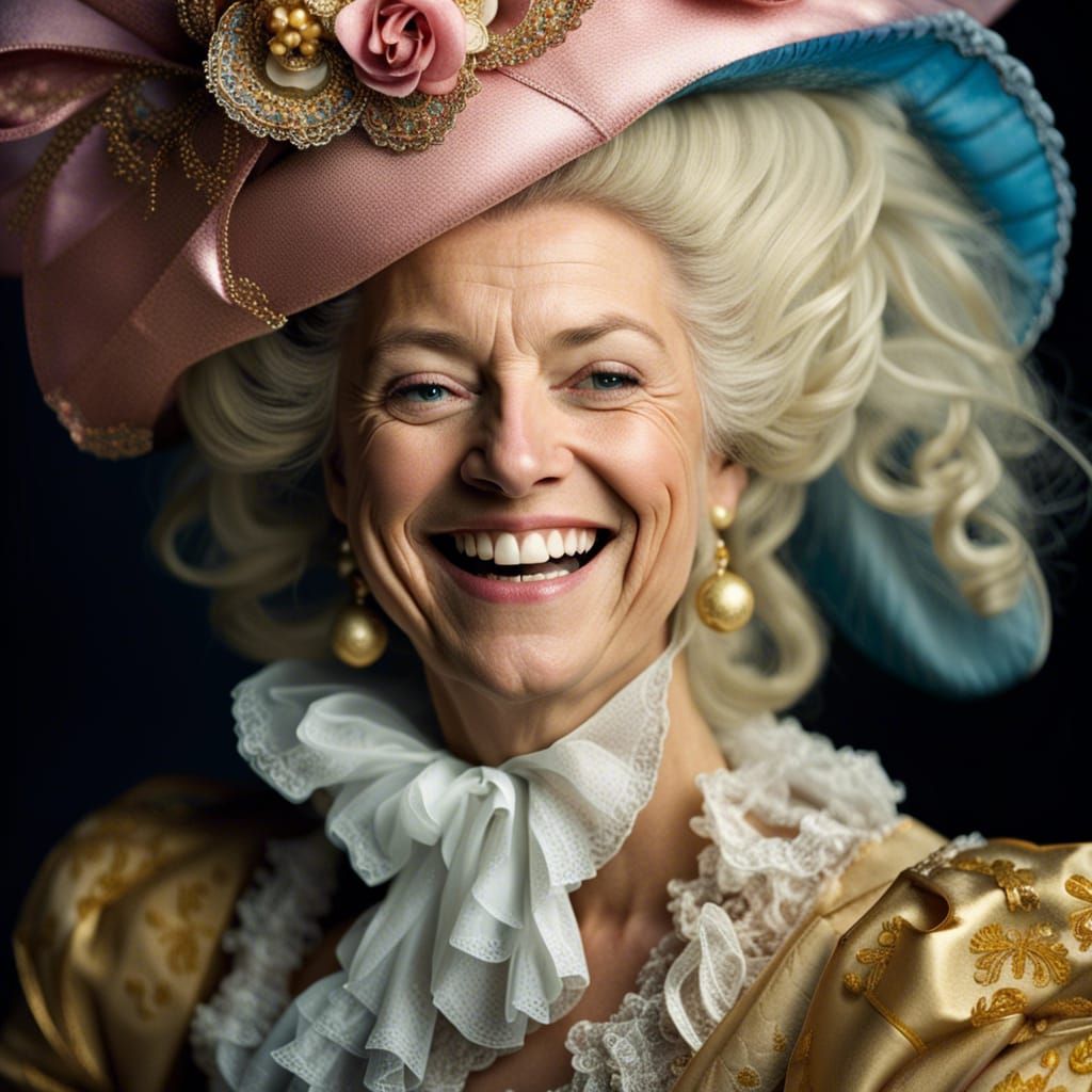 Marie Antoinette feeling carefree