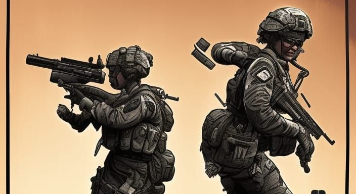 Call of Duty Mobile female soldier twitch