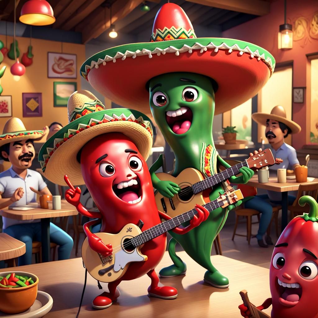 Chili Pepper Chibi Sing-a-long  by @Moonshell