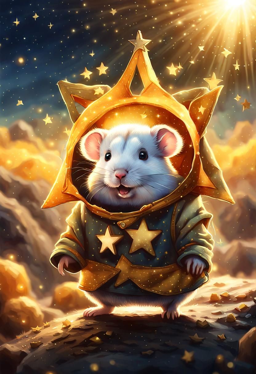 Stargazing hamster