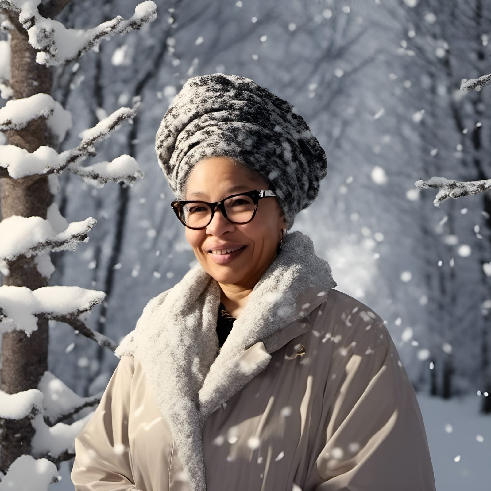 Snow Portrait  by @INTERCEDENCE