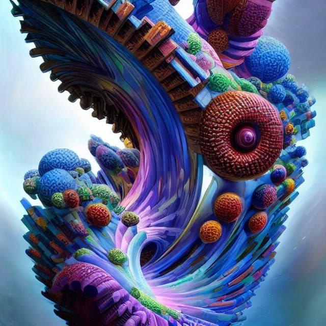 Evolution of a piece from 2 years ago - one of the old Geometric ideas of yore...