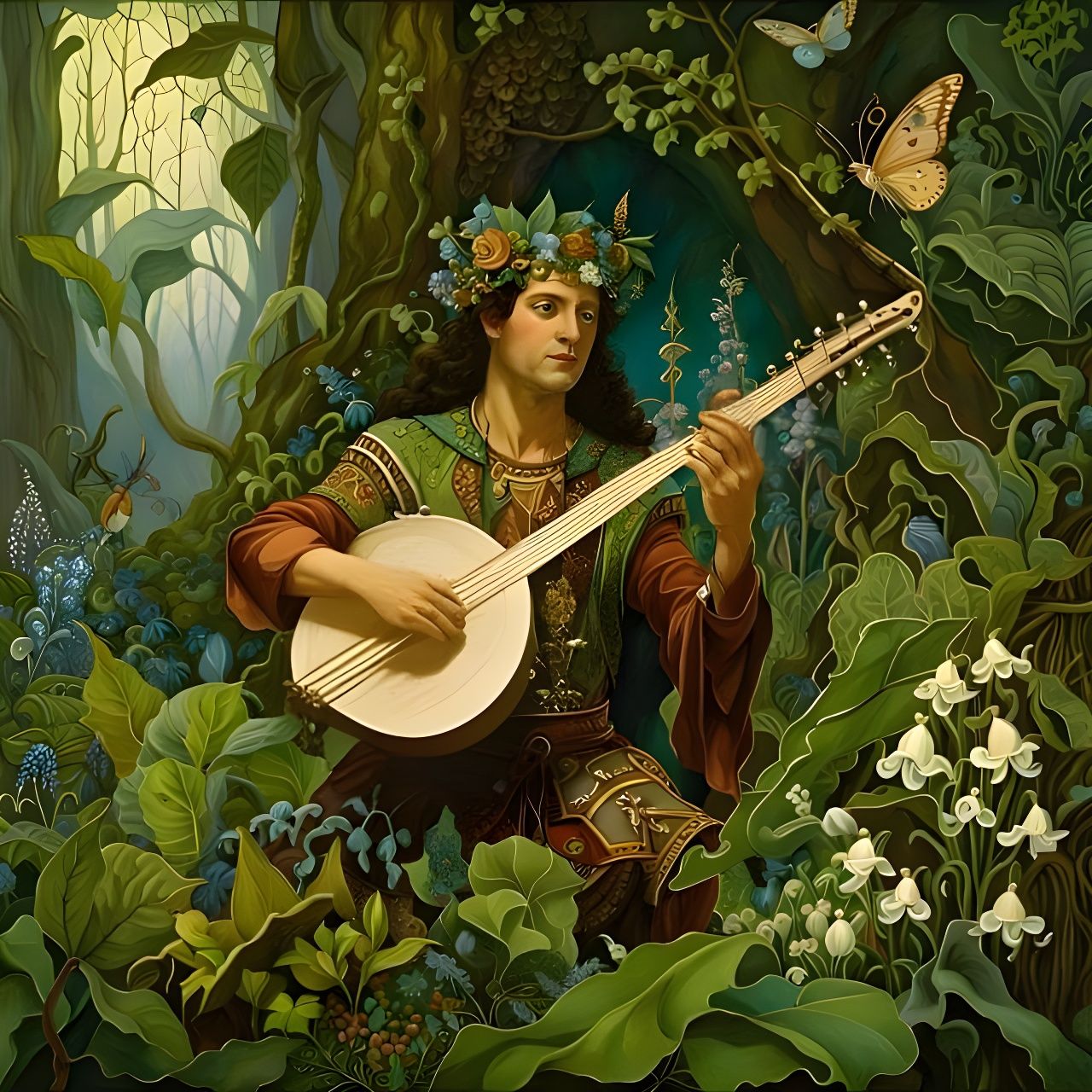 Musician in the Enchanted Hallow