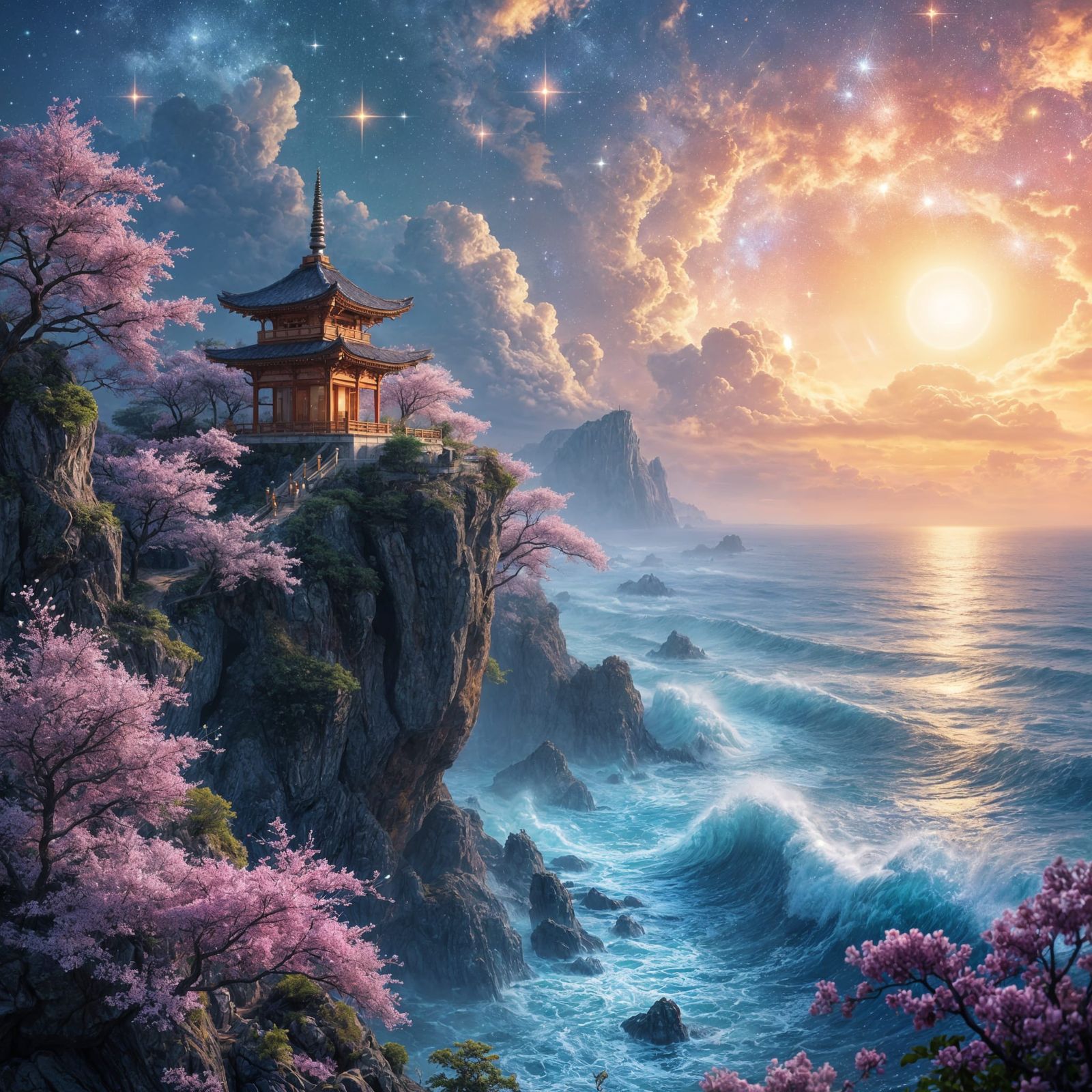 Cliffside Shrine  by @Soynuts