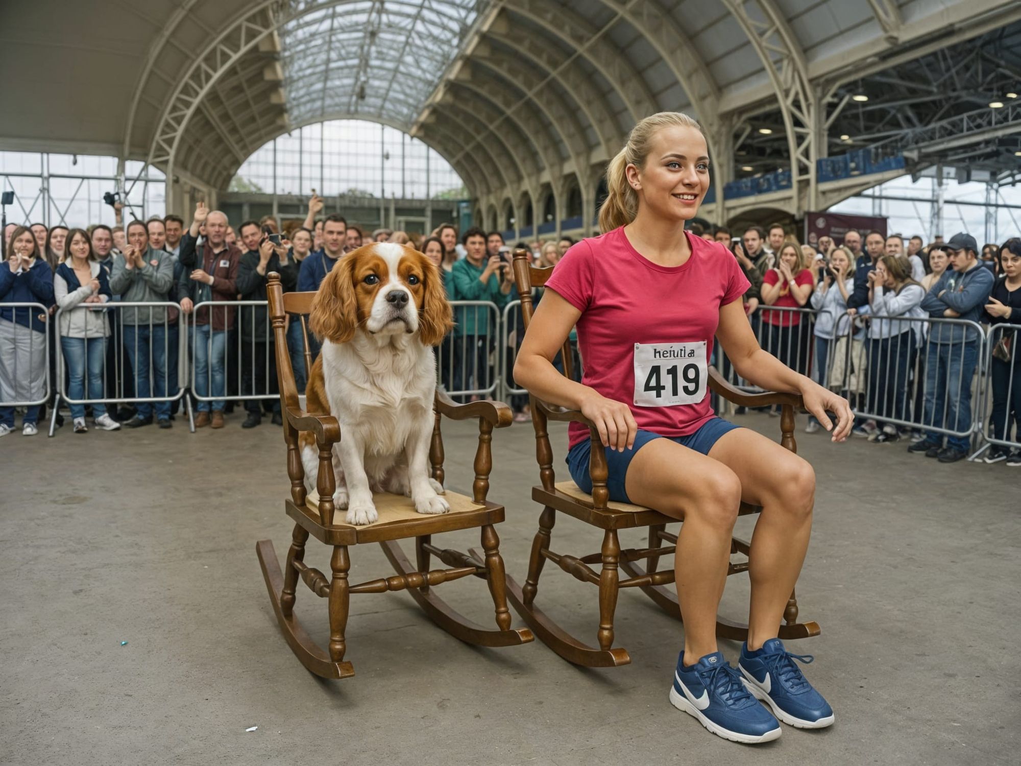 Canine Versus Human Rocking Chair Competition
