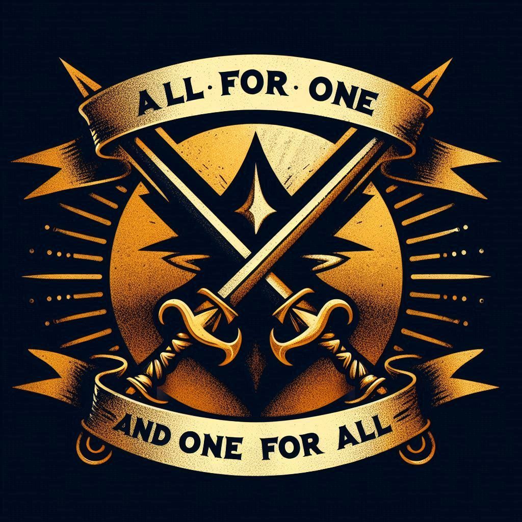 The three musketeers logo