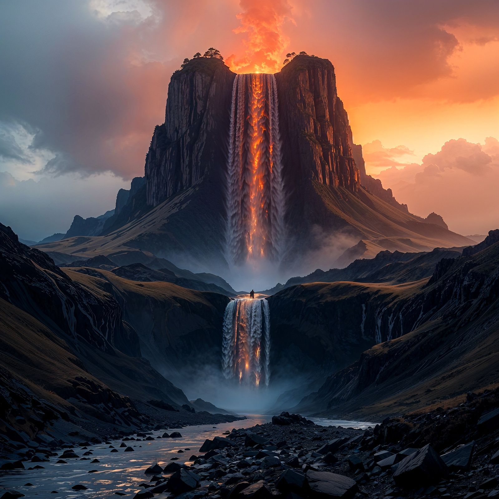 Volcano Waterfall