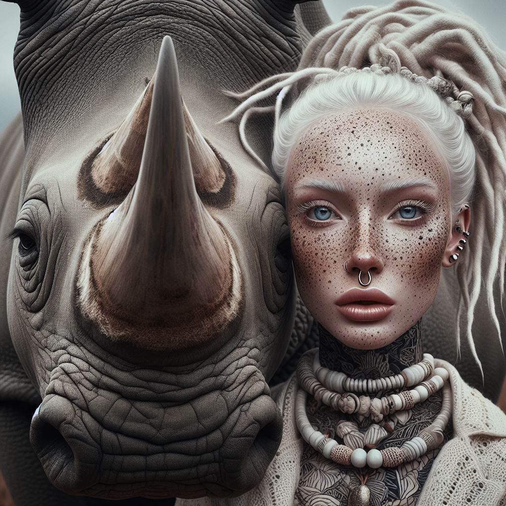 Rhino = African art Series